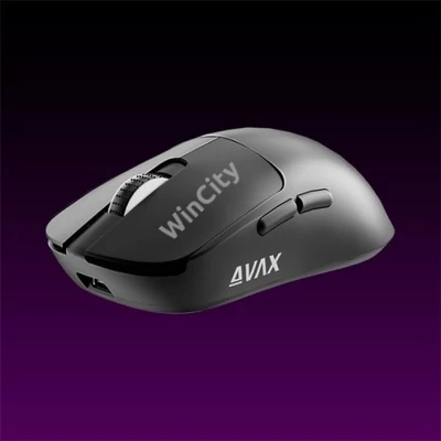 AVAX Vezeték Nélküli Egér - LW03 PRO PAW3395 Tri-mode 8k lightweight Gamer, fekete