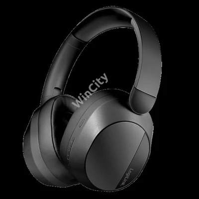 LOGILINK BT 6.0 Sound Wave Headset, ANC, 3.5 mm AUX, 15-hour battery life, Black