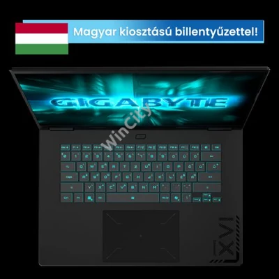 GIGABYTE GAMING A16 3TH 16" WUXGA (165Hz), AMD Ryzen 7 260 (8C/5.1Ghz), 16GB, 1TB SSD, RTX 5050, Magyar billentyű