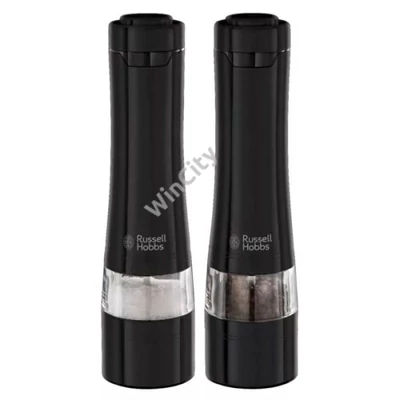 RUSSEL HOBBS 28010-56/RH só- és borsőrlő, állítható őrlés, kézi, kompakt kivitel, Fekete