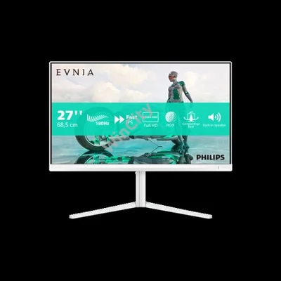 Philips Gaming monitor 27" 27M2N3201A, 1920x1080, 16:9, 300cd/m2, 1ms, DisplayPort/2xHDMI, 180 Hz, hangszóró, áll.mag.