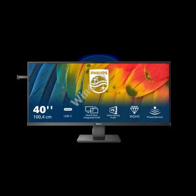 Philips IPS monitor 40" 40B1U5600, 3440x1440, 21:9, 500cd/m2, 4ms, DisplayPort/HDMI/USB-C, 120 Hz, hangszóró