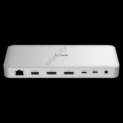 D-LINK 9in1 Dokkoló 2xDisplayport 1.4 + 3xUSB + 2xUSB-C + 1xLAN + 1xPD 100W, DUF-901/E