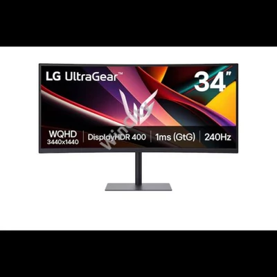 LG Ívelt 240Hz Gaming VA monitor 34" 34G630A, 3440x1440, 21:9, 300cd/m2, 1ms, DisplayPort/2xHDMI/USB, áll.mag.