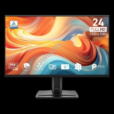 MSI Monitor Business PRO MP245 E14VL 23,8" FHD 1920x1080, VA, 16:9, 144Hz, 4000:1, 1ms, HDMI, VGA, Black