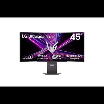 LG UltraGear OLED 240 Hz Gaming monitor 45GX900A 45",3440x1440, 21:9, 275cd/m2,0,03ms, DisplayPort/2xHDMI/2xUSB áll.mag.
