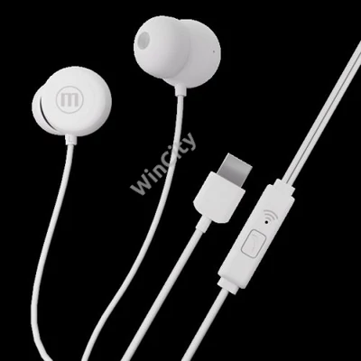 MAXELL Fülhallgató, IN-BAX, fehér, USB-C