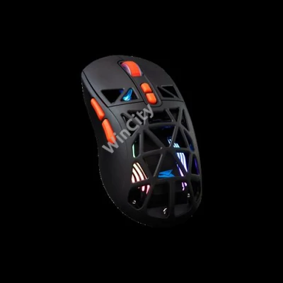 BARACUDA BGM-091B SEAL-B vezetékes gamer egér, 12800 dpi, fekete