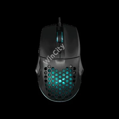 BARACUDA BGM-101B PENGUIN-B vezetékes gamer egér, 3600 dpi, rainbow MX8736B, fekete
