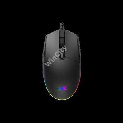 BARACUDA BGM-111B CRAB-B vezetékes gamer egér, 3600dpi, fekete