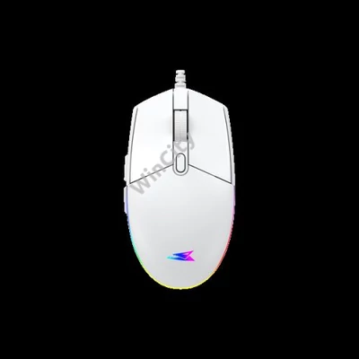 BARACUDA BGM-112W CRAB-W vezetékes gamer egér, 3600dpi, fehér