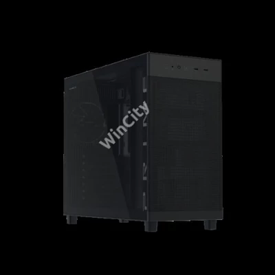 ASUS Ház Prime AP303, Tápegység nélkül, Fekete, Üvegfalú