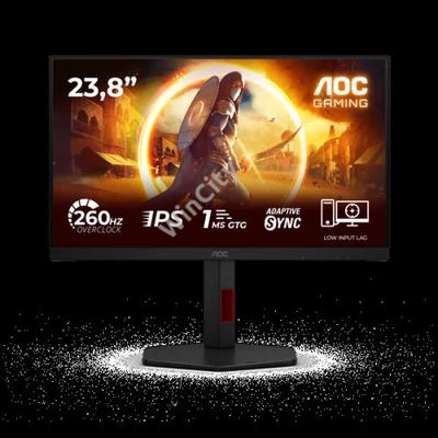 AOC IPS Gaming monitor 23,8" 24G4ZR 1920x1080, 16:9, 300cd/m2, 1ms, DisplayPort/2xHDMI, 260 Hz, áll.mag.,pivot