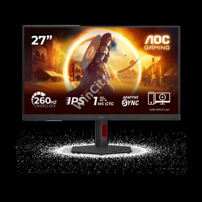 AOC IPS Gaming monitor 27" 27G4ZR 1920x1080, 16:9, 300cd/m2, 1ms, DisplayPort/2xHDMI,260 Hz, áll.mag.,pivot