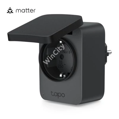 TP-LINK Okos Dugalj Wi-Fi-s Mini, Fogyasztás mérővel IP54 kültéri, TAPO P410M