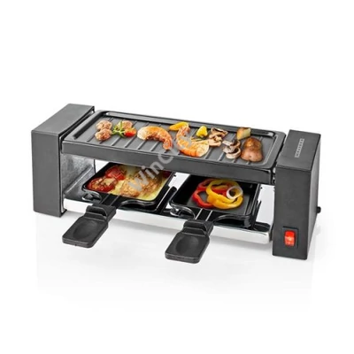 MELISSA raclette - gourmet - grill sütő, 2 személyes, 400 W | 23 x 10 cm | Tapadásmentes bevonat