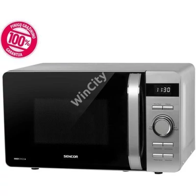 SENCOR SMW 5217SL Mikrohullámú sütő, 8 program, 17L, 800W, Szürke