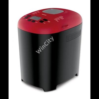 HEINNER HBM-915BKR PastryChef Kenyérsütő, 15 program, kapacitás: 700-900g, LCD kijelző, 550W, Fekete/Piros