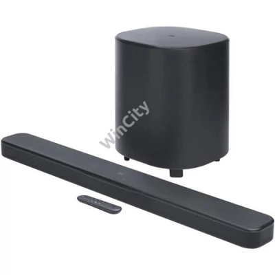 JBL BAR 500M2 Dolbi Atmos soundbar, 5,1, 750W, vezeték nélküli, HDMI, USB, 10 colos mélynyomó, fekete
