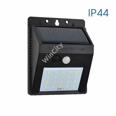 VIVALUX, 004728, PIN Szolár LED reflektor, mozgásérzékelővel, 0,5W, 4000K, 110lm, IP44, Fekete,