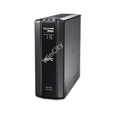 APC Back-UPS BR1200G-GR, (3+3 Schuko) 1200VA (720 W) 230, LCD, LINE-INTERACTIVE szünetmentes tápegység, torony