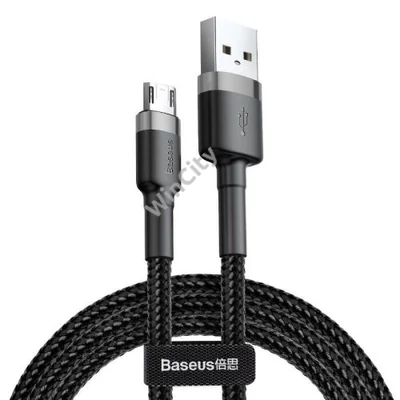 Baseus Cafule USB-Micro-USB kábel, 1m, 2.4A (szürke-fekete)