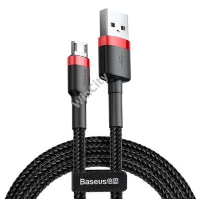 Baseus Cafule 2.4A USB-Micro USB kábel 1m (piros-fekete)