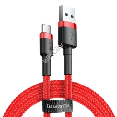 Baseus Cafule USB-USB-C kábel 3A 0,5 m (piros)