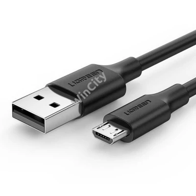 UGREEN USB-Micro USB kábel, QC 3.0, 2,4A, 0,25m (fekete)