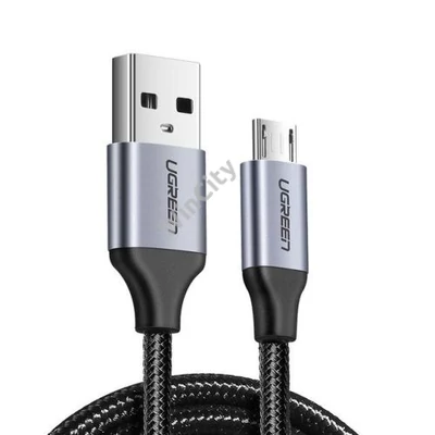 UGREEN USB-Micro USB kábel, QC 3.0, 2,4A, 0,25m (fekete)