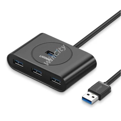 UGREEN USB 4 az 1-ben USB 3.0 hub 0,5 m (fekete)