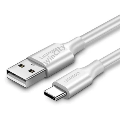 UGREEN USB és USB-C QC3.0 kábel, 0,25 m (fehér)