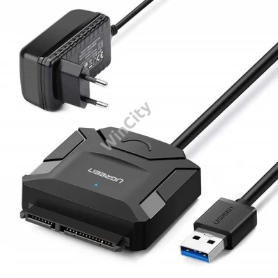 UGREEN USB 3.0 - SATA adapter 2,5 / 3,5 (fekete)