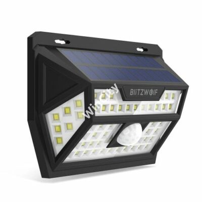 Blitzwolf BW-OLT1 kültéri napelemes LED lámpa mozgás- és szürkületérzékelővel, 2200mAh
