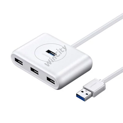 UGREEN CR113 4 az 1-ben USB 3.0 Hub, 0,5m (fehér)