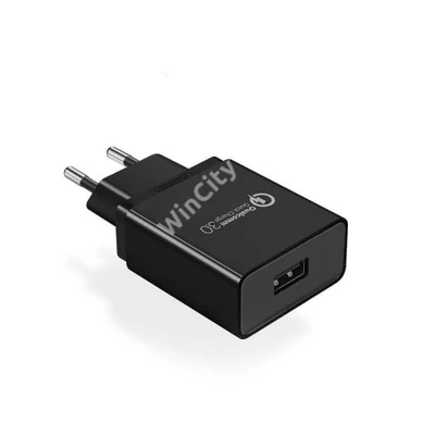 UGREEN CD122 gyorstöltő, 18W, QC 3.0, USB (fekete)