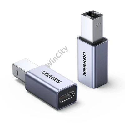 UGREEN US382 USB-C-USB-B adapter nyomtatóhoz (szürke)