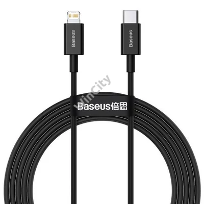 Baseus Superior Series USB-Lightning kábel, 20 W, PD, 2 m (fekete)