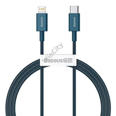 Baseus Superior Series USB-C-Lightning kábel, 20 W, PD, 1 m (kék)