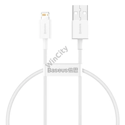 Baseus Superior Series USB-Lightning kábel, 2,4A, 0,25 m (fehér)