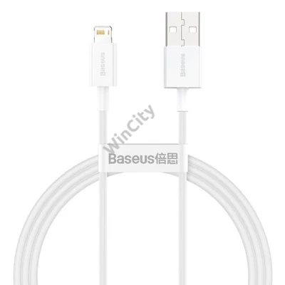 Baseus Superior Series USB-Lightning kábel, 2,4 A, 1 m (fehér)