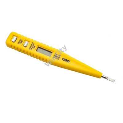 Deli Tools EDL8003 feszültségvizsgáló 12-250V (sárga)