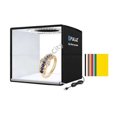 Puluz PKT3101B 25cm árnyékmentes sátor + LED szőnyeg