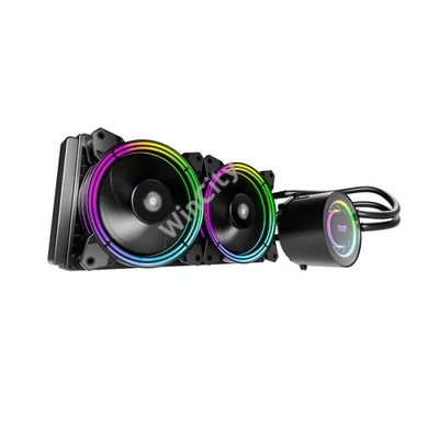 Darkflash TR240 AiO RGB 2x 120x120 CPU folyadékhűtő (fekete)