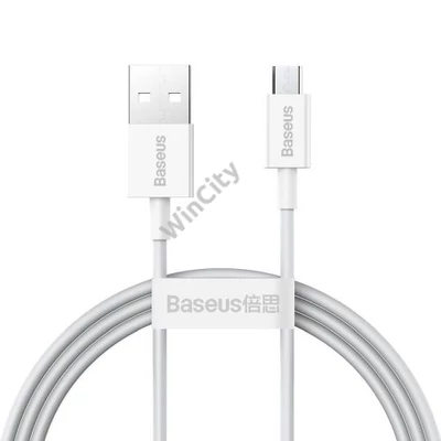 Baseus Superior Series USB-Micro-USB kábel, 2A, 1m (fehér)