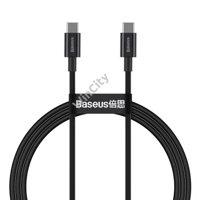 Baseus Superior Series USB-C-USB-C kábel, 100 W, 1 m (fekete)