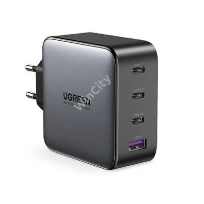 UGREEN CD226 hálózati töltő, USB QC3.0, 3x USB-C, 100W, PD (fekete)