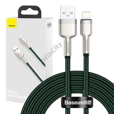 Baseus Cafule USB-Lightning kábel, 2,4A, 2m (zöld)