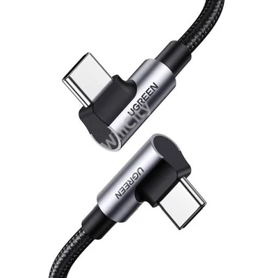 UGREEN US335 USB-C-USB-C, ferde kábel, 5A, 100W, 1m (fekete)