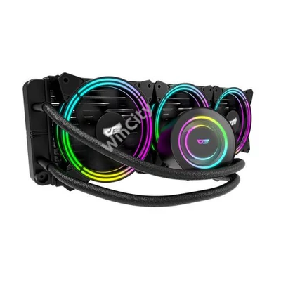 Darkflash TR360 AiO RGB 3x CPU folyadékhűtő, 120x120 (fekete)